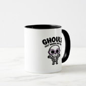 Niedliche Ghouls haben einfach Spaß Skelett Tasse (VorderseiteRechts)