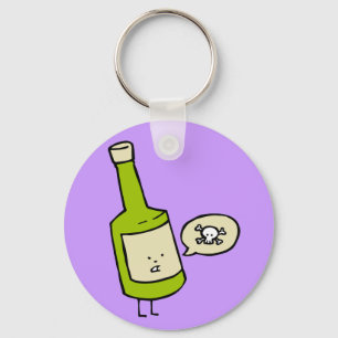 Niedliche Gift-Flasche Schlüsselanhänger