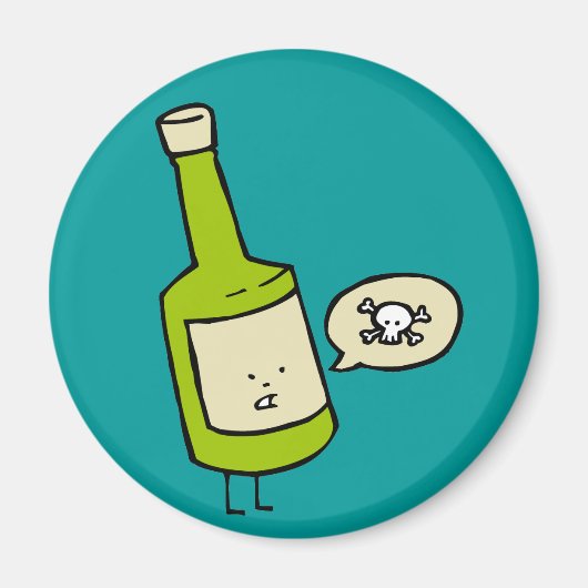 Niedliche Giftflasche Magnet (Vorne)