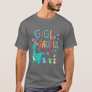 Niedliche Gigisaurus Blume Butterfly Dinosaurier M T-Shirt