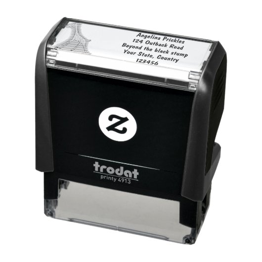 Niedliche Gigraffe mit Schmetterling-Cartoon Permastempel (Produkt)