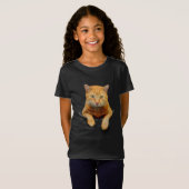 NIEDLICHE GINGER-KATZE IN EINEM POCKET T-Shirt (Vorne ganz)