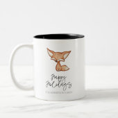 Niedliche Gingerbrot Fox Holiday Tasse (Links)