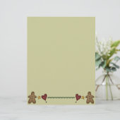 Niedliche Gingerbrot-Rezept-Seite (Stehend Vorderseite)