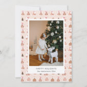 Niedliche Gingerbrothäuser Foto Ferienkarte Feiertagskarte (Vorderseite)