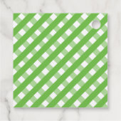 Niedliche Gingham Personalisierte Geschenke oder L Geschenkanhänger (Rückseite)