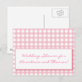 Niedliche Ginham Karo-Musterkarten Postkarte (Vorne/Hinten)