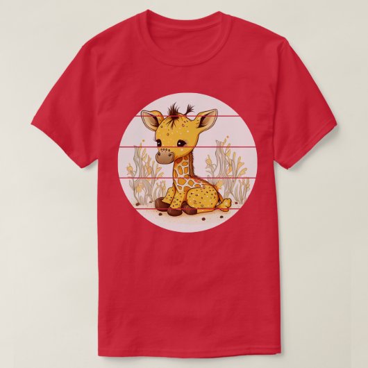 Niedliche Giraffe 1 T-Shirt (Design vorne)