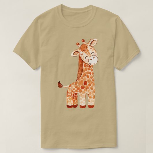 Niedliche Giraffe 1 T-Shirt (Design vorne)