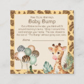Niedliche Giraffe Animal Print Baby Bump Game Begleitkarte (Vorderseite)