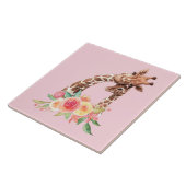 Niedliche Giraffe Aquarell Mama & Baby Keramik Til Fliese (Seite)