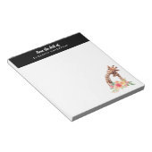 Niedliche Giraffe Aquarell Mama & Baby Notepad Notizblock (angewinkelt)