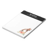 Niedliche Giraffe Aquarell Mama & Baby Notepad Notizblock (Rotiert)