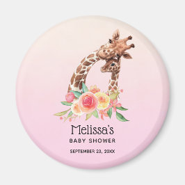 Niedliche Giraffe Aquarell Mama & Baby Showmagazin Magnet