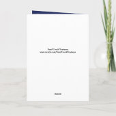 Niedliche Giraffe auf der Valentinerkarte Feiertagskarte (Rückseite)