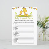 Niedliche Giraffe Baby Animes Name Game (Stehend Vorderseite)