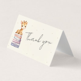 Niedliche Giraffe Baby Danke