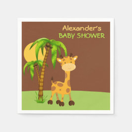 Niedliche Giraffe Baby Duschpapier Napkins Serviette