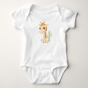 Niedliche Giraffe Baby Jersey Bodysuit Strampler
