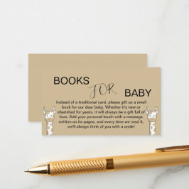 Niedliche Giraffe Baby Shower Books für Baby Begleitkarte