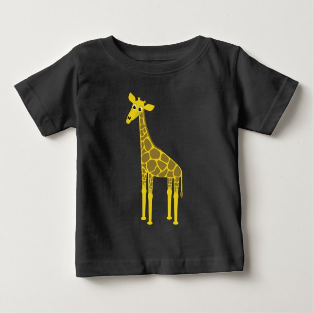 Niedliche Giraffe Baby T-shirt (Vorderseite)