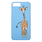 Niedliche Giraffe - Babyblau Case-Mate iPhone Hülle (Rückseite)
