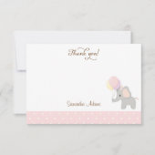 Niedliche Giraffe Babydusche Danke Karte (Vorderseite)