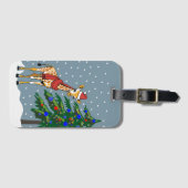 Niedliche Giraffe Beanie und Scarf mit Christbaum Gepäckanhänger (Vorderseite (Horizontal))