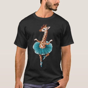 Niedliche Giraffe beim Tutu als Ballerina T-Shirt