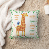 Niedliche Giraffe & Bird-Baby-Stats Kissen (Decke)