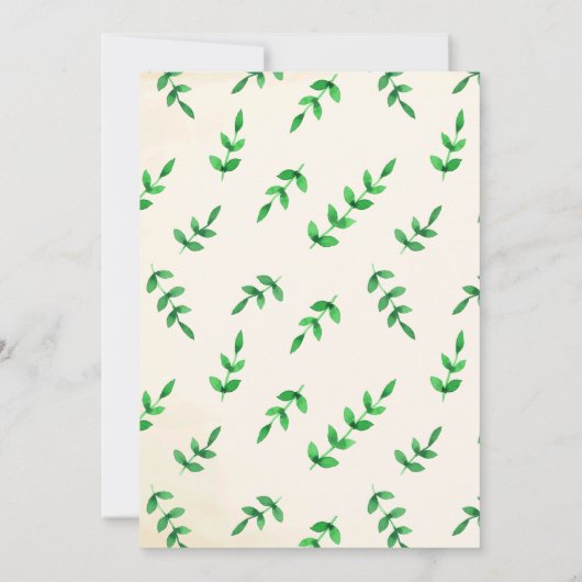 Niedliche Giraffe & Bird zum Geburtstag Einladung (Rückseite)