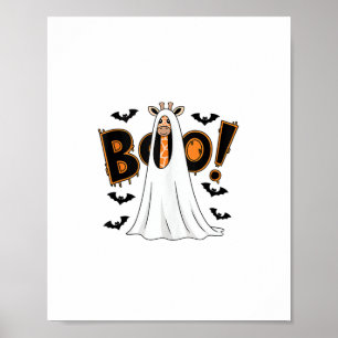 Niedliche Giraffe Boo Halloween Kostüm Zoo Lover _ Poster