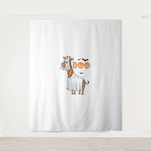 Niedliche Giraffe Boo Halloween Kostüm Zoo Lover _ Wandteppich