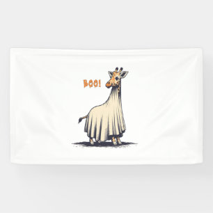 Niedliche Giraffe Boo Halloween Kostümzoo Lover Gi Banner