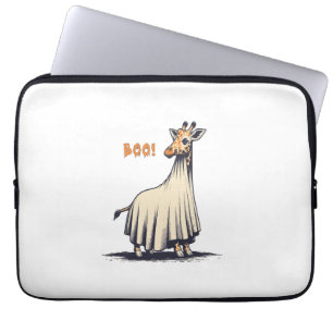 Niedliche Giraffe Boo Halloween Kostümzoo Lover Gi Laptopschutzhülle
