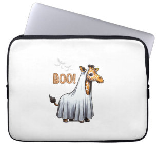 Niedliche Giraffe Boo Halloween Kostümzoo Lover Laptopschutzhülle