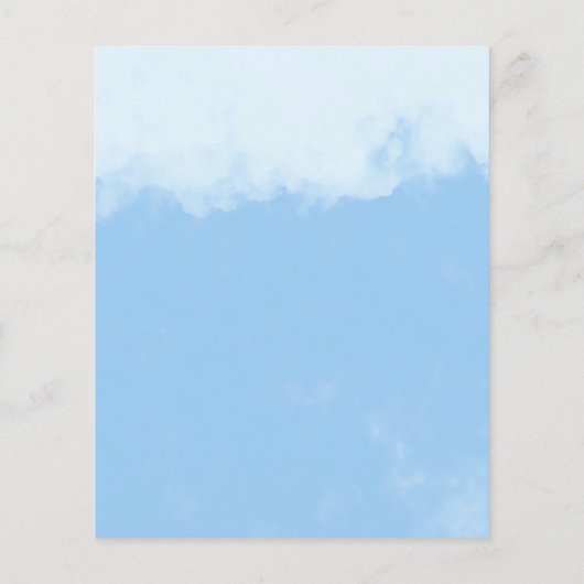 Niedliche Giraffe Boy Budget Kinderdusche Einladun Flyer (Hinten)