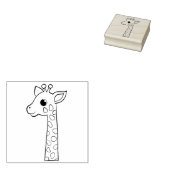 Niedliche Giraffe - Briefmarke Maple-Holzkunst Gummistempel (Stempel)