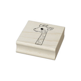 Niedliche Giraffe - Briefmarke Maple-Holzkunst Gummistempel