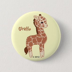 Niedliche Giraffe Button