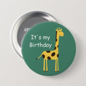 Niedliche Giraffe Button (Vorne & Hinten)