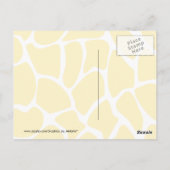 Niedliche Giraffe. Cartoon. Postkarte (Rückseite)