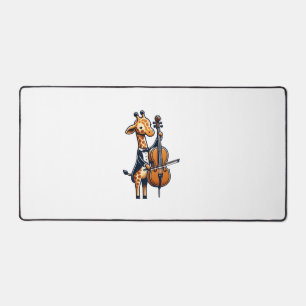 Niedliche Giraffe Cello Giraffen Musikermusik Schreibtischunterlage