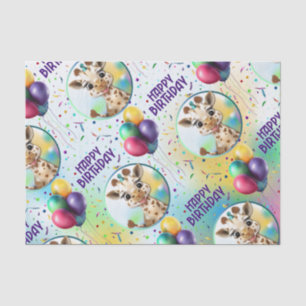 Niedliche Giraffe Colorful Confetti Kindergeburtst Seidenpapier