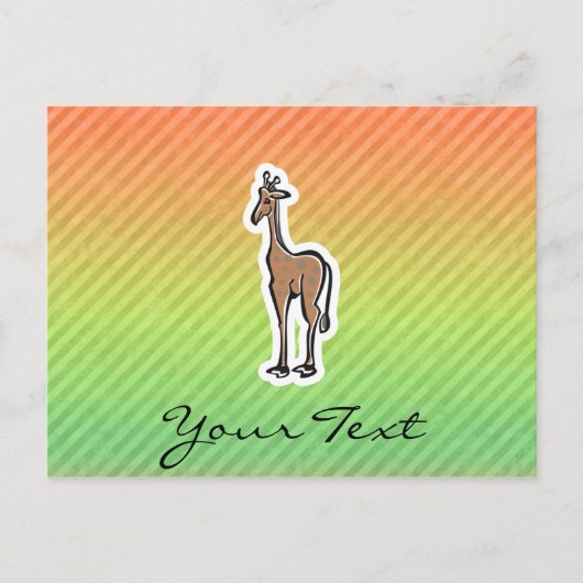 Niedliche Giraffe, Colorul Postkarte (Vorderseite)