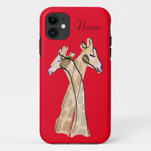 Niedliche Giraffe Couple Thunder_Cove Case-Mate iPhone Hülle