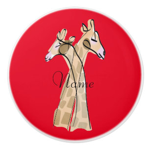 Niedliche Giraffe Couple Thunder_Cove Keramikknauf