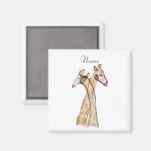 Niedliche Giraffe Couple Thunder_Cove Magnet (Vorderseite/Rückseite)