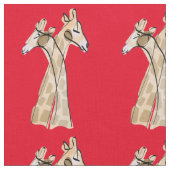 Niedliche Giraffe Couple Thunder_Cove Stoff (Nahaufnahme)