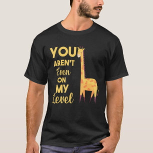 Niedliche Giraffe, die du nicht einmal auf meinem T-Shirt